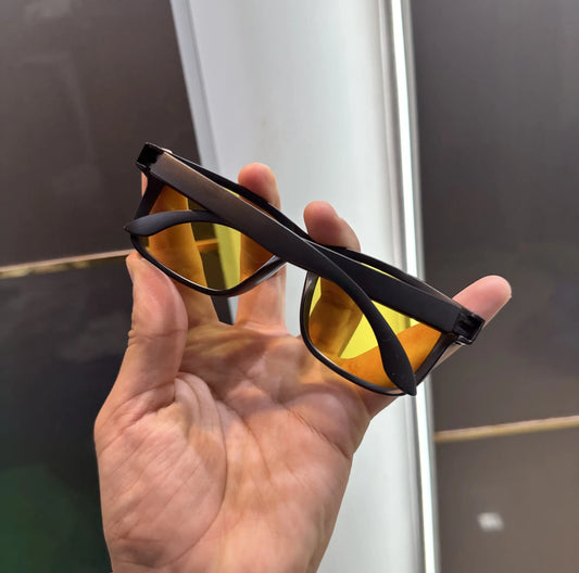 Oakley Matt Black Yellow Premium Shades 3056