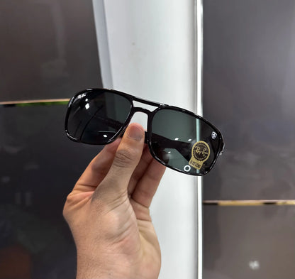 RayBan All Black Glossy Premium Shades 4375