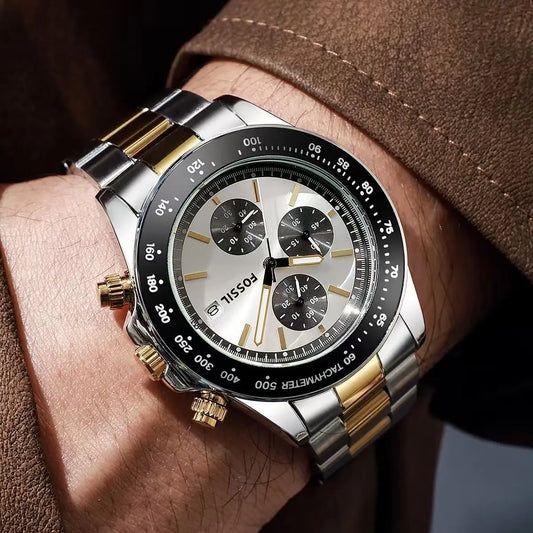 Fossi_l Black Chronograph Watch 202