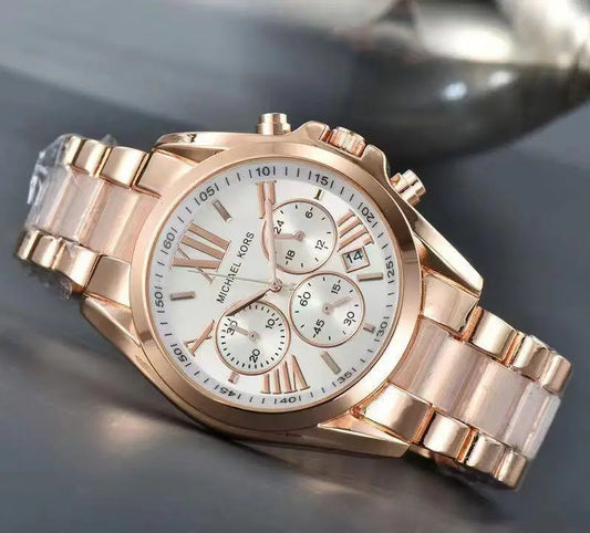 Michael Kor_s Roman Rose White Dial